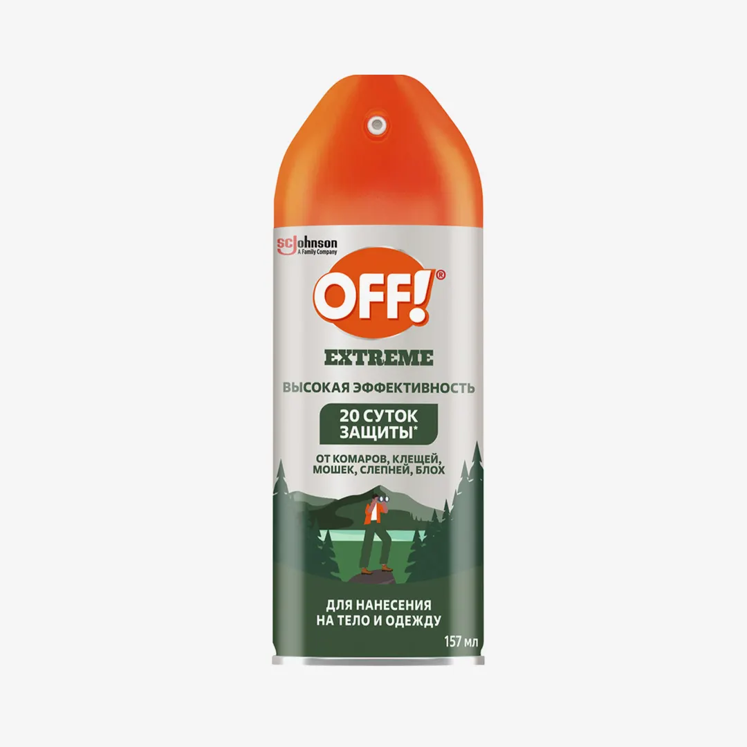 АЭРОЗОЛЬ OFF! EXTREME ОТ КОМАРОВ 157МЛ