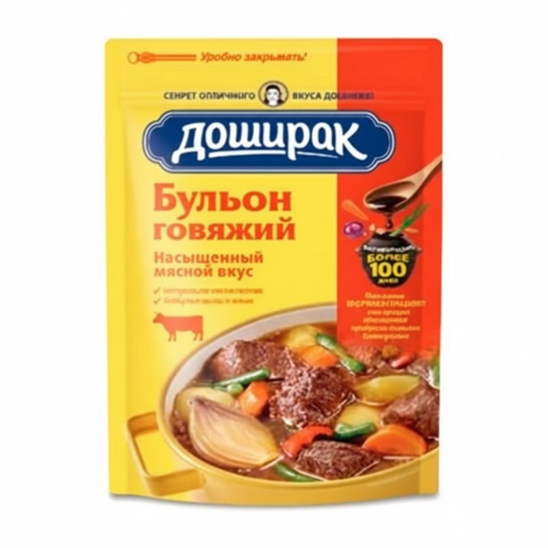 БУЛЬОН ДОШИРАК ГОВЯЖИЙ РАССЫПЧАТЫЙ 90Г