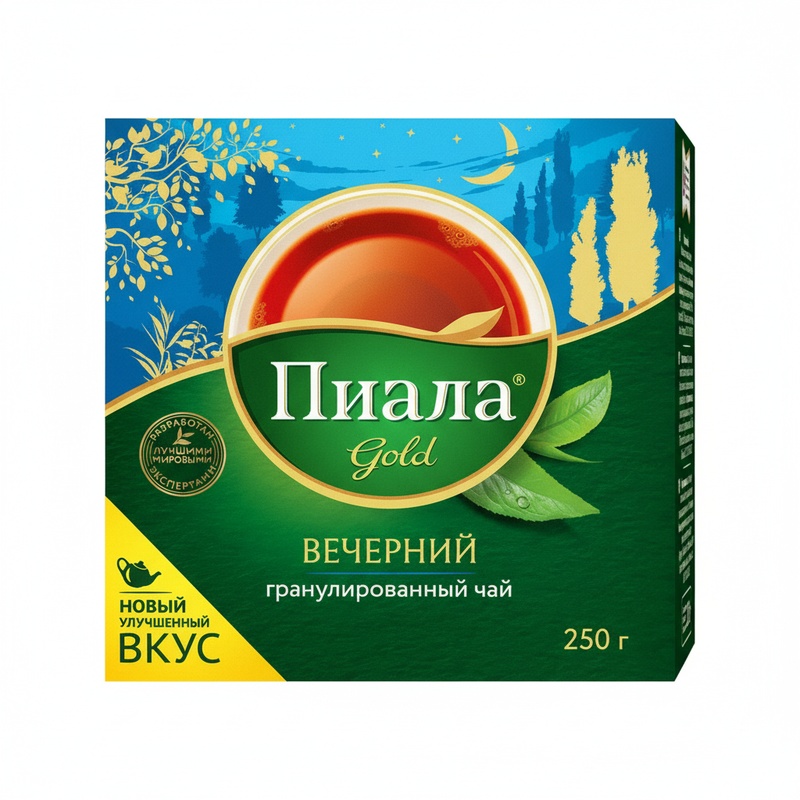 ЧАЙ ЧЕРНЫЙ PIALA GOLD ВЕЧЕРНИЙ ГРАНУЛИРОВАННЫЙ 250Г