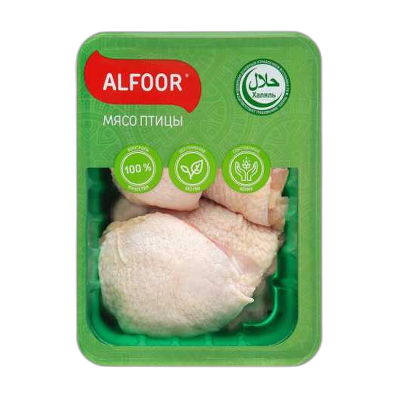 МЯСО ПТИЦЫ ALFOOR МЯКОТЬ БЕДРА БЕСКОСТНАЯ С/М ПОДЛОЖКА ВЕС