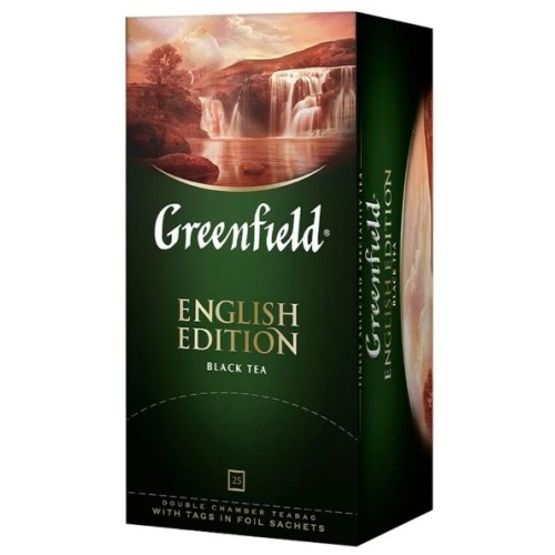 ЧАЙ ЧЕРНЫЙ GREENFIELD ENGLISH EDITION 25 ПАКЕТИКОВ