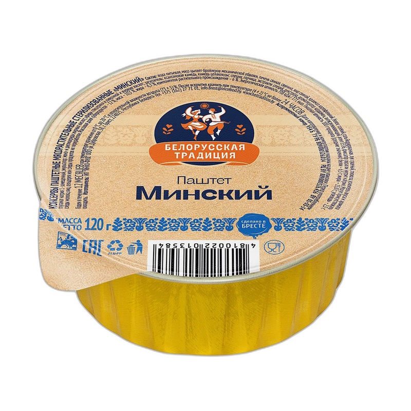 ПАШТЕТ БЕЛОРУССКАЯ ТРАДИЦИЯ МИНСКИЙ 120Г