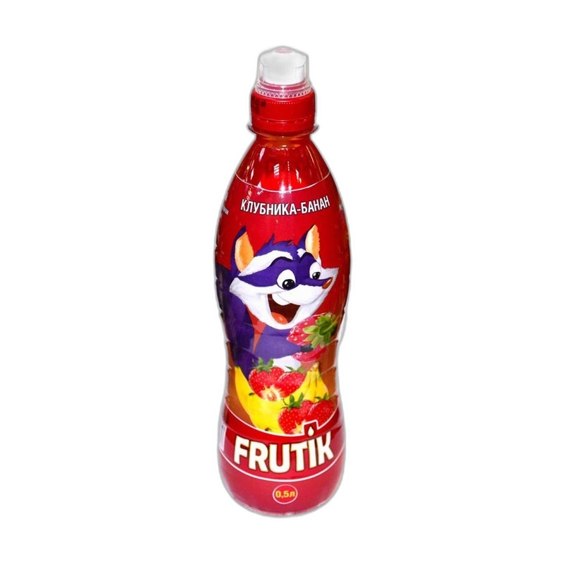НАПИТОК СОКОСОДЕРЖАЩИЙ FRUTIK КЛУБНИКА БАНАН 0,5Л ПЭТ