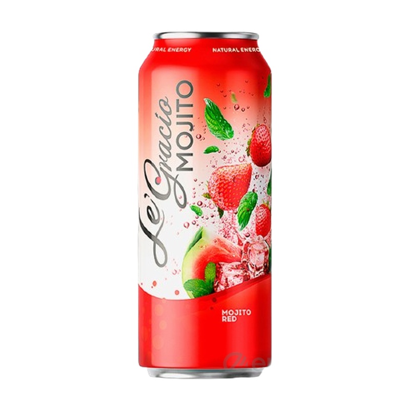 ЛИМОНАД LE GRACIO MOJITO RED 0,45Л Ж/Б