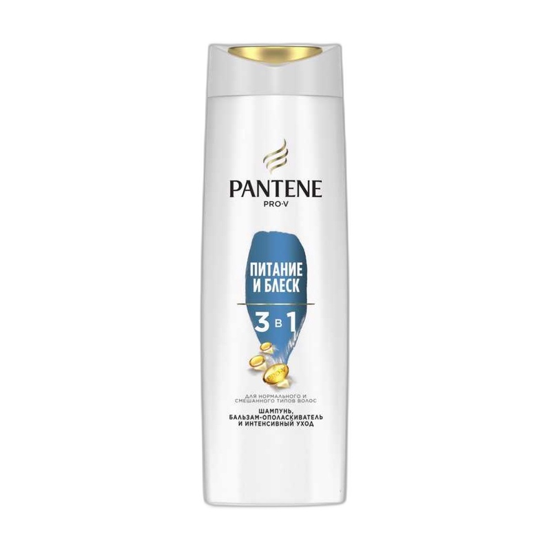 ШАМПУНЬ+БАЛЬЗАМ PANTENE 3В1 ИНТЕНСИВНЫЙ УХОД ПИТАНИЕ И БЛЕСК 360МЛ