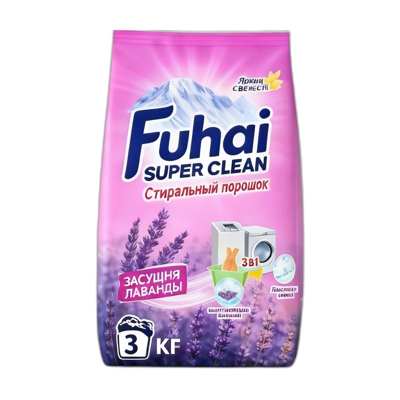 ПОРОШОК ДЛЯ СТИРКИ FUHAI SUPER CLEAN 3КГ