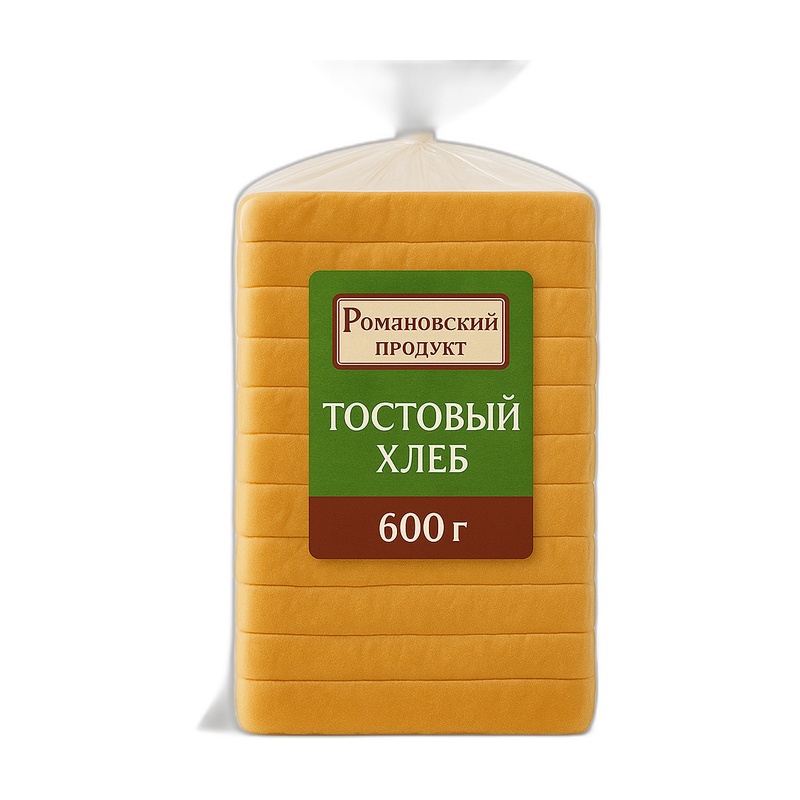 ХЛЕБ РОМАНОВСКИЙ ПРОДУКТ ТОСТОВЫЙ 600Г