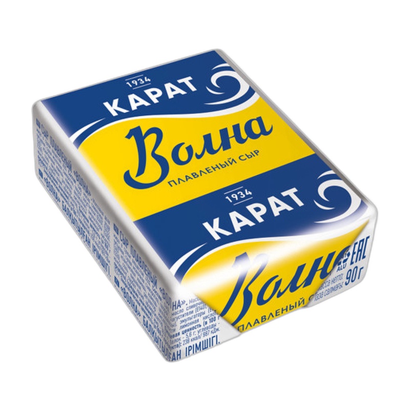 СЫР ПЛАВЛЕНЫЙ КАРАТ ВОЛНА 45% 90Г