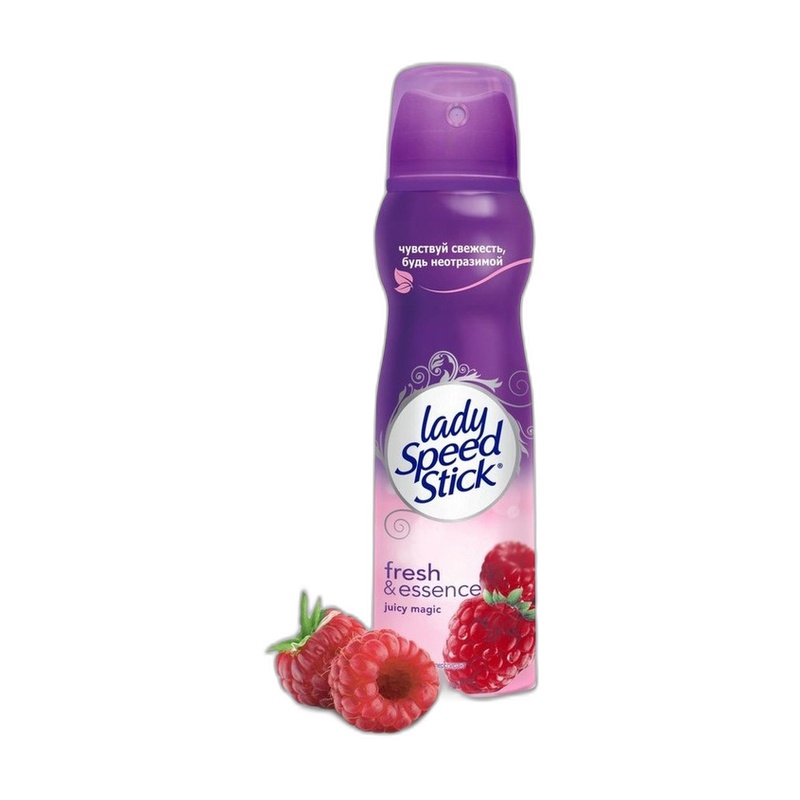 ДЕЗОДОРАНТ-СПРЕЙ LADY SPEED STICK FRESH&ESSENCE МАЛИНА 150МЛ