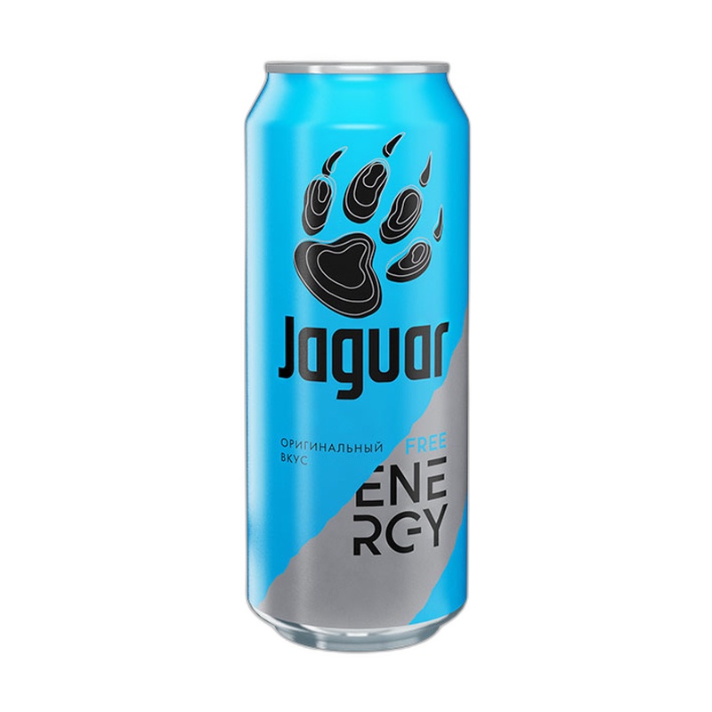 НАПИТОК ЭНЕРГЕТИЧЕСКИЙ JAGUAR FREE 0,45Л Ж/Б