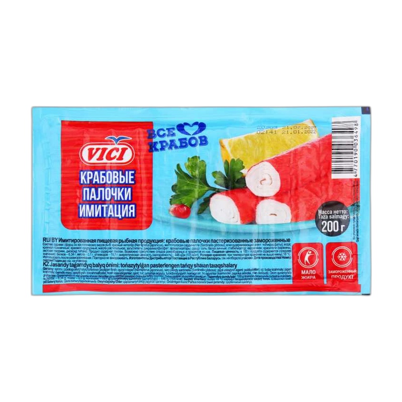 ПАЛОЧКИ КРАБОВЫЕ VICI СУРИМИ ЗАМ 100Г