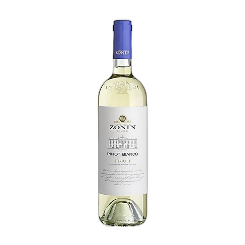 ВИНО ZONIN PINOT BIANCO FRIULI БЕЛОЕ СУХОЕ 12,5% 0,75Л ИТАЛИЯ