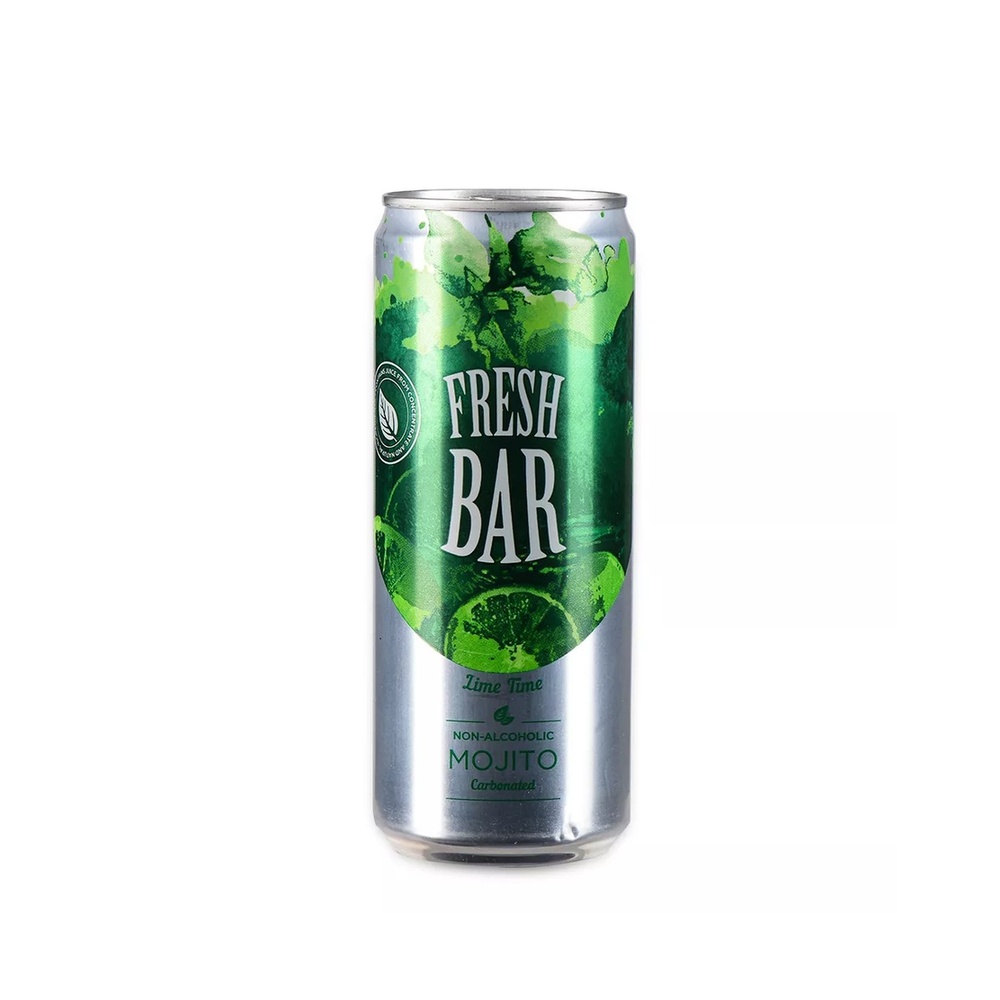 НАПИТОК ГАЗИРОВАННЫЙ FRESH BAR MOJITO LIME 0,45Л Ж/Б