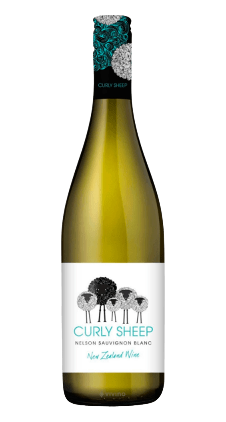ВИНО CURLY SHEEP SAUVIGNON BLANC БЕЛОЕ СУХОЕ 12,5% 0,75Л НОВАЯ ЗЕЛАНДИЯ