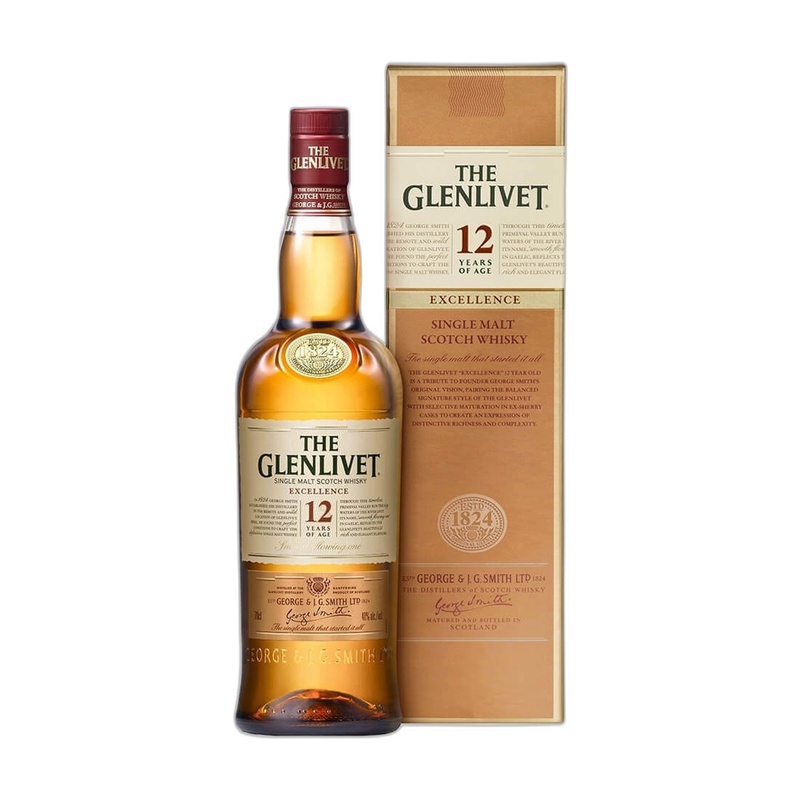 ВИСКИ GLENLIVET 12 YO 40% 0,7Л
