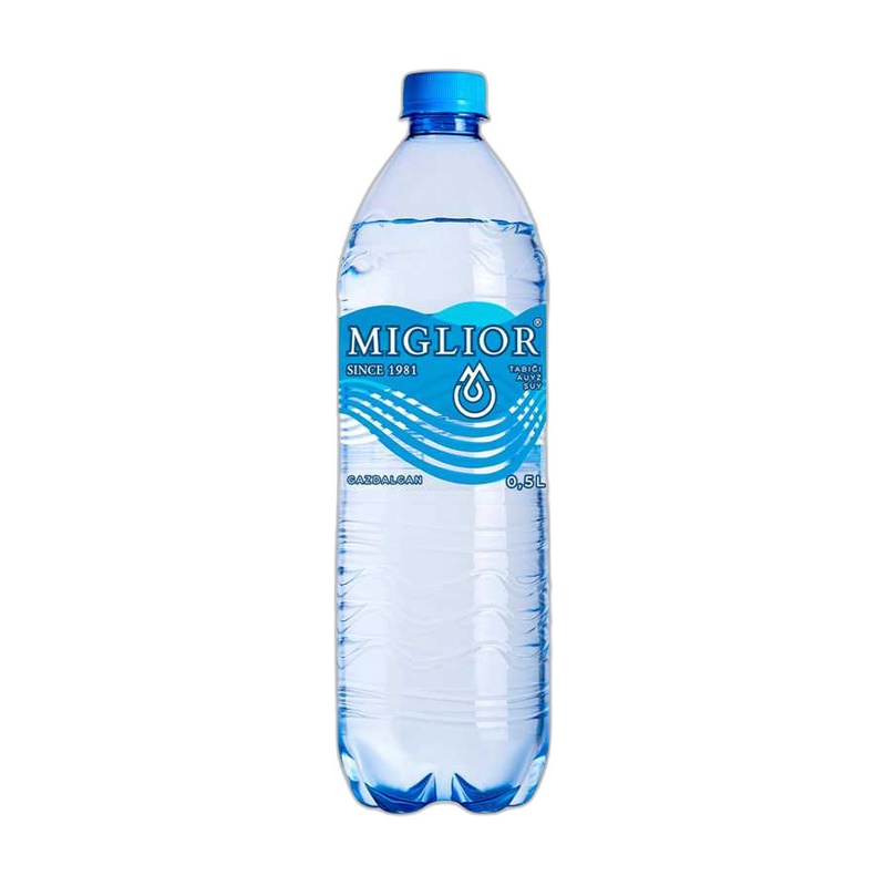 ВОДА ГАЗИРОВАННАЯ MIGLIOR 0,5Л ПЭТ