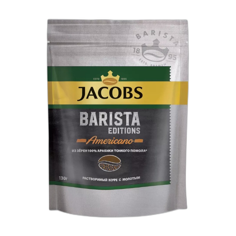 КОФЕ РАСТВОРИМЫЙ JACOBS BARISTA EDITIONS AMERICANO 130Г Д/П
