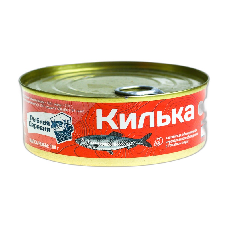 КИЛЬКА ЗА РОДИНУ КАСПИЙСКАЯ ОБЖАРЕННАЯ В ТОМАТНОМ СОУСЕ ЧИЛИ 240Г