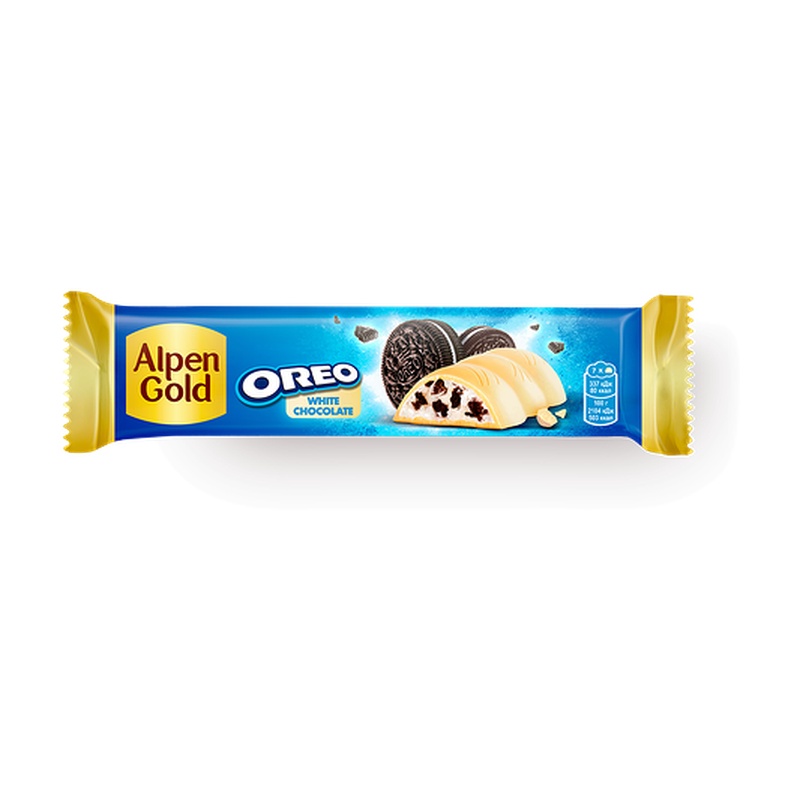 ШОКОЛАД ALPEN GOLD ОРЕО БЕЛЫЙ ШОКОЛАД 37Г