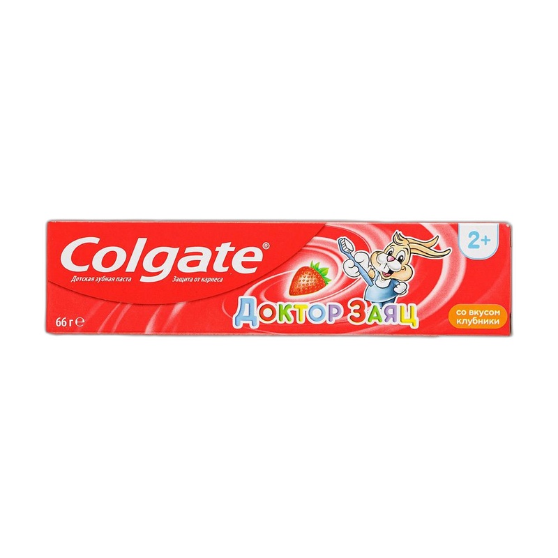 ПАСТА ЗУБНАЯ COLGATE ДЕТСКАЯ ДОКТОР ЗАЯЦ КЛУБНИКА 50МЛ