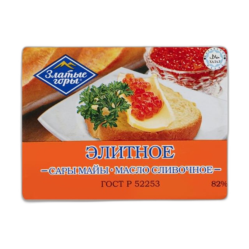МАСЛО ЗЛАТЫЕ ГОРЫ СЛИВОЧНОЕ ЭЛИТНОЕ 82,5% 180Г