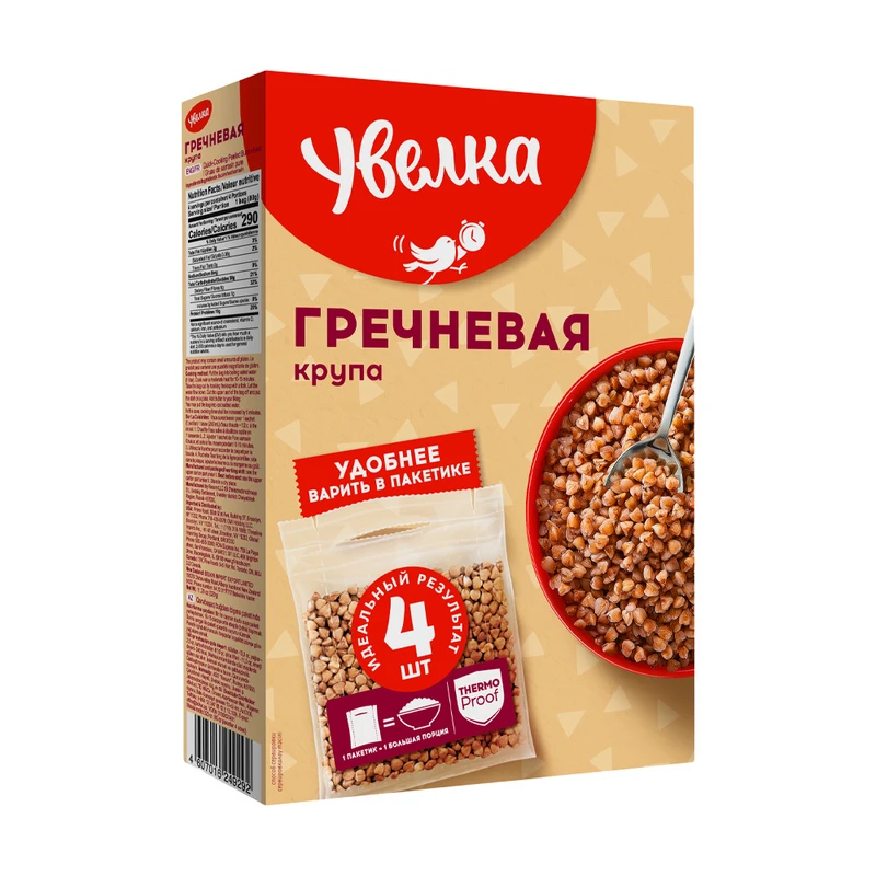 ГРЕЧНЕВАЯ КРУПА УВЕЛКА 4Х80Г ВАР/ПАК