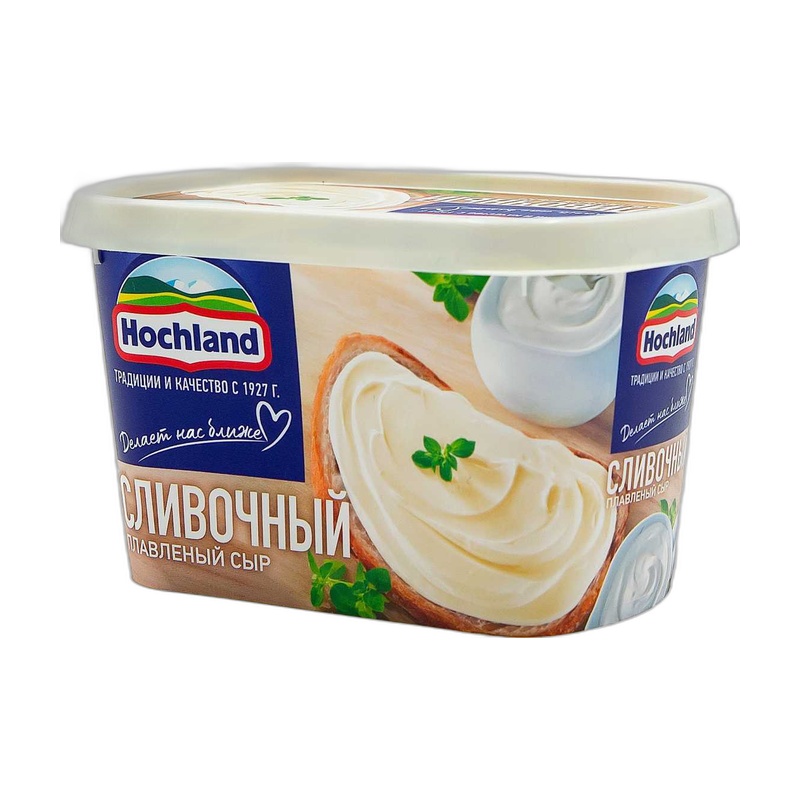 СЫР HOCHLAND СЛИВОЧНЫЙ 400Г ВАННОЧКА