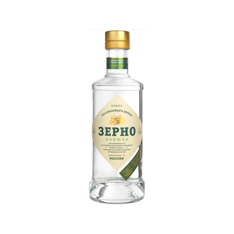 ВОДКА ЗЕРНО ОЗИМАЯ 40% 0,5Л