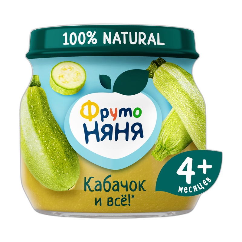 ПЮРЕ ФРУТО НЯНЯ КАБАЧОК 80Г СТ/Б