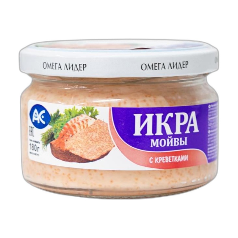 ИКРА МОЙВЫ АС С КРЕВЕТКАМИ В СОУСЕ 180Г ПЛ/Б