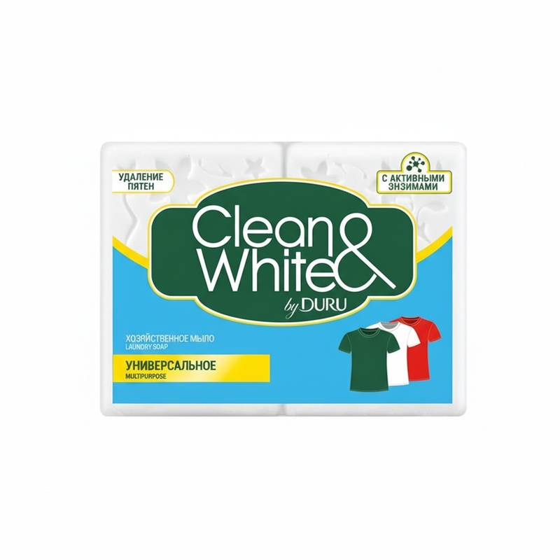 МЫЛО ХОЗЯЙСТВЕННОЕ DURU CLEAN&WHITE УНИВЕРСАЛЬНОЕ 120Г