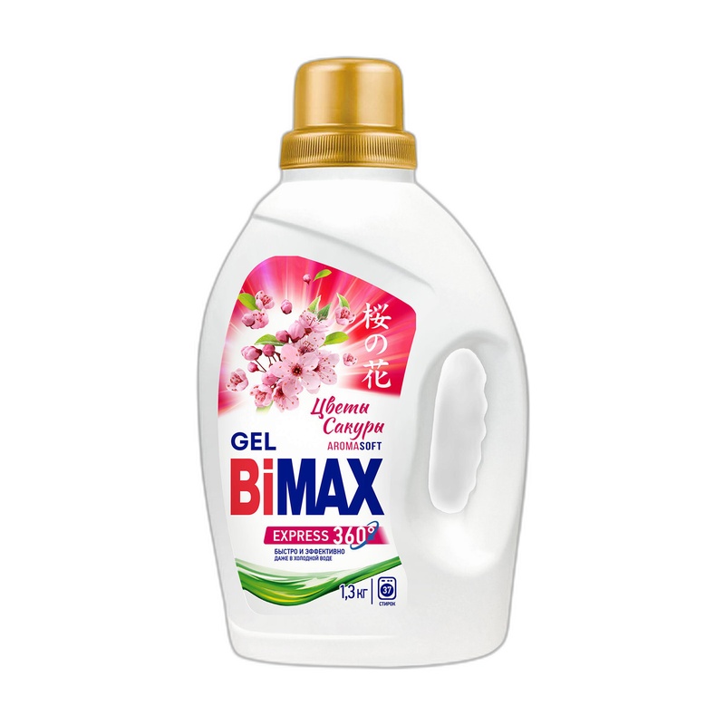 ГЕЛЬ ДЛЯ СТИРКИ BIMAX ЦВЕТЫ САКУРЫ 1,3Л