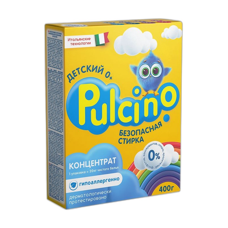 ПОРОШОК ДЛЯ СТИРКИ PULCINO ДЕТСКИЙ 0+ 400Г