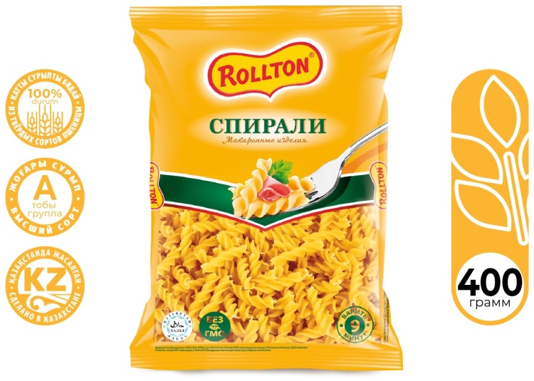 МАКАРОНЫ РОЛЛТОН СПИРАЛИ 400Г
