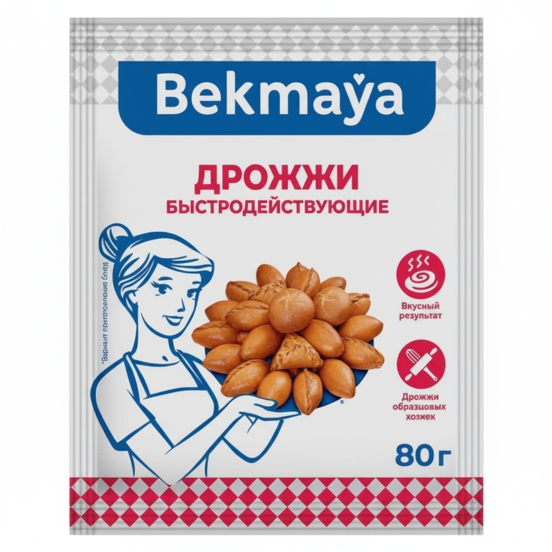 ДРОЖЖИ BEKMAYA СУХИЕ БЫСТРОДЕЙСТВУЮЩИЕ 80Г