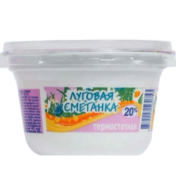 СМЕТАНА BEST MILK ЛУГОВАЯ 20% 180Г
