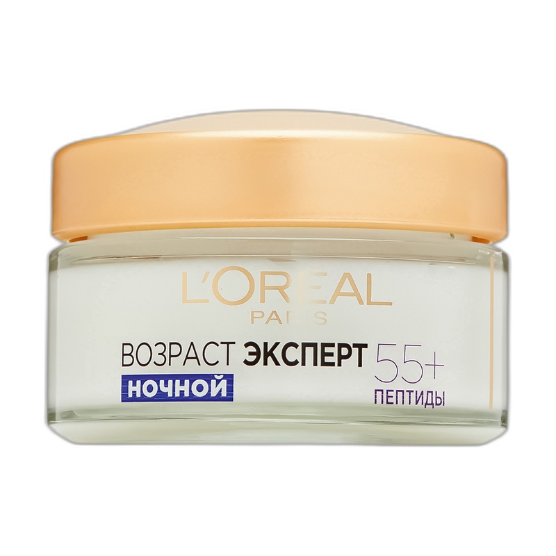 КРЕМ L'OREAL ВОЗРАСТ ЭКСПЕРТ 55+ НОЧНОЙ УХОД 50МЛ