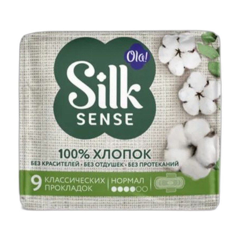 ПРОКЛАДКИ OLA SILK SENSE COTTON NORMAL 9ШТ