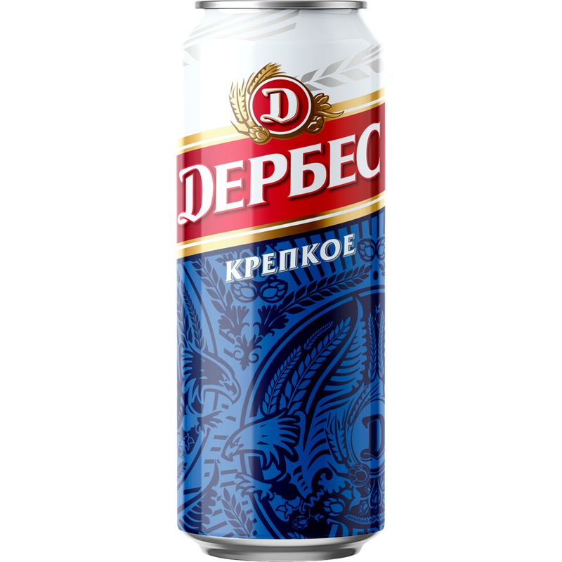 ПИВО ДЕРБЕС КРЕПКОЕ 7% 0,9Л Ж/Б