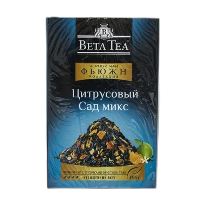 ЧАЙ ЧЕРНЫЙ BETA FUSION ЦИТРУСОВЫЙ САД ЛИСТОВОЙ 100Г