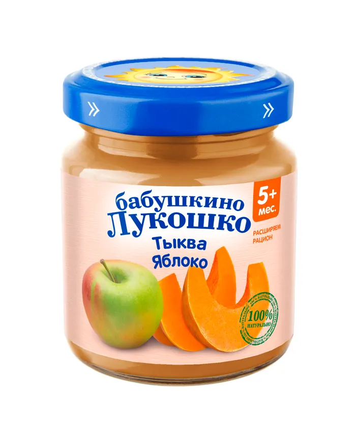 ПЮРЕ БАБУШКИНО ЛУКОШКО ТЫКВА ЯБЛОКО 100Г СТ/Б