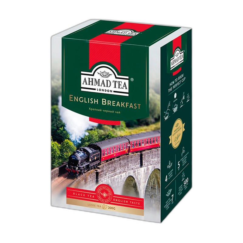 ЧАЙ ЧЕРНЫЙ AHMAD TEA ENGLISH BREAKFAST ЛИСТОВОЙ 200Г