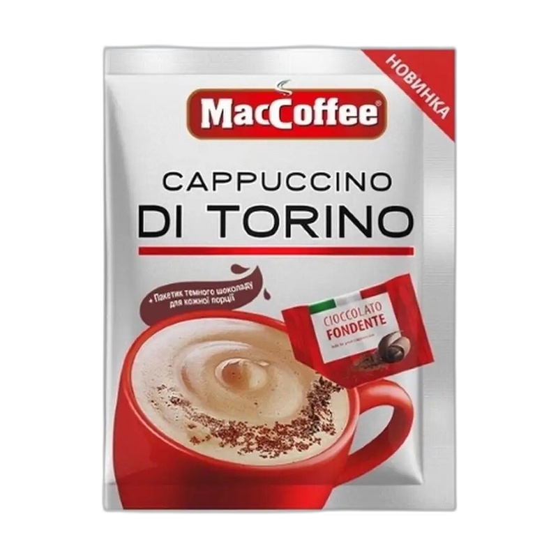 КОФЕ UNO MOMENTO CAPPUCCINO С ШОКОЛАДНОЙ КРОШКОЙ 25Г САШЕ