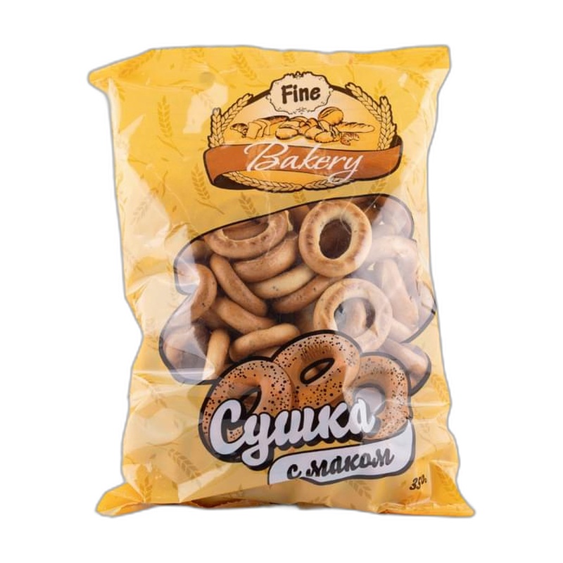 СУШКА FINE BAKERY С МАКОМ 350Г