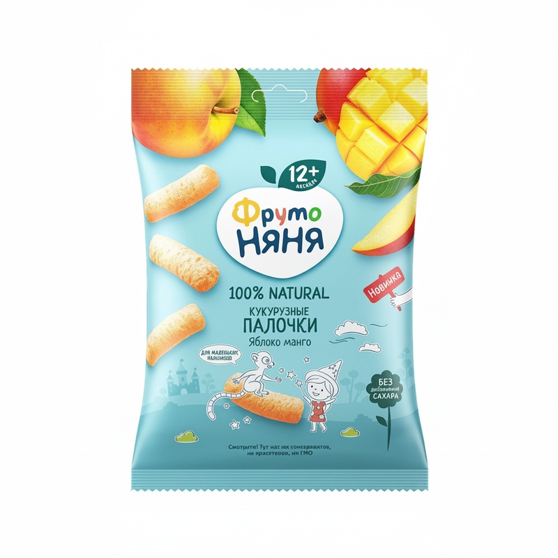 КУСОЧКИ ФРУКТОВЫЕ ФРУТО НЯНЯ ЯБЛОКО МАНГО 20Г