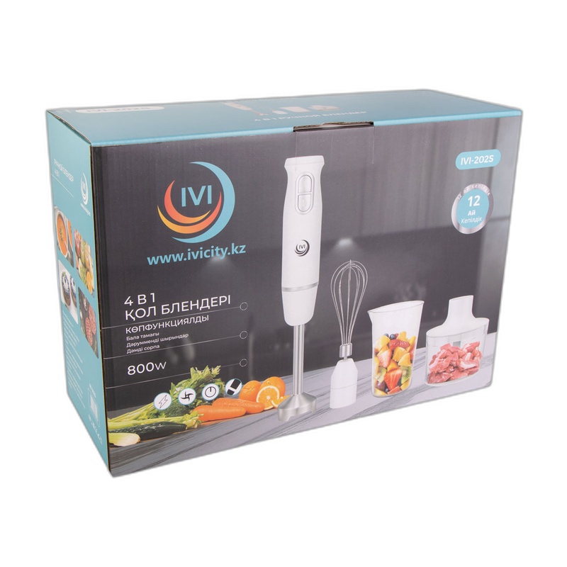 БЛЕНДЕР ПОГРУЖНОЙ 4В1 IVI POWER MIX IVI-202S