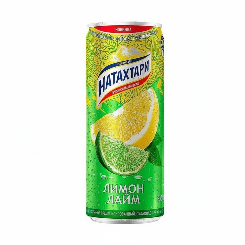 ЛИМОНАД НАТАХТАРИ ЛИМОН ЛАЙМ 0,33Л Ж/Б