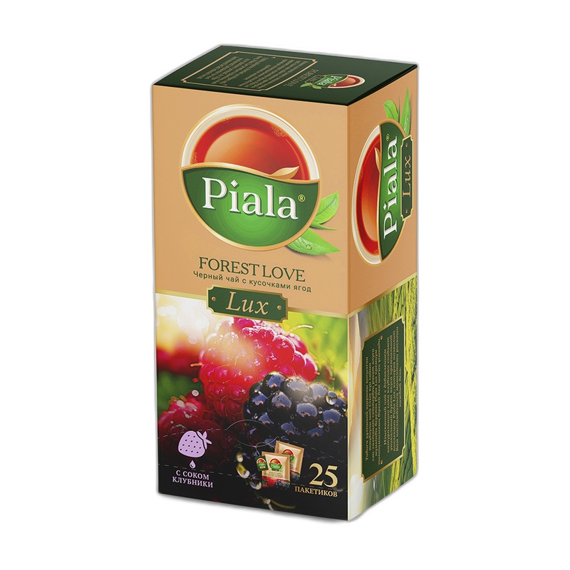 ЧАЙ ЧЕРНЫЙ PIALA LUX FOREST LOVE 25 ПАКЕТИКОВ