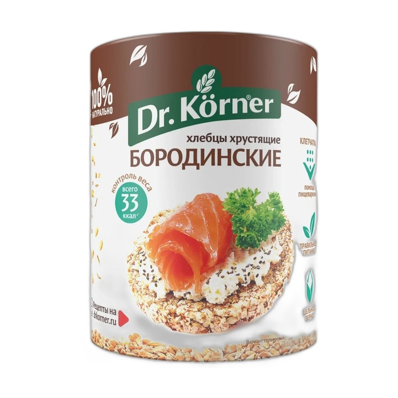 ХЛЕБЦЫ БОРОДИНСКИЕ DR.KORNER 100Г