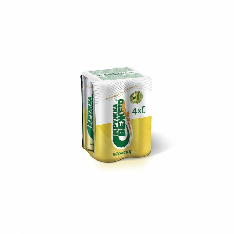 ПИВО КРУЖКА СВЕЖЕГО МЯГКОЕ 4% MULTIPACK 4Х0,45Л Ж/Б